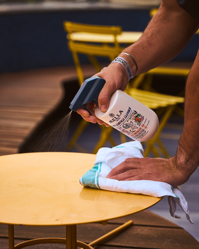 What are we using to clean this spring?