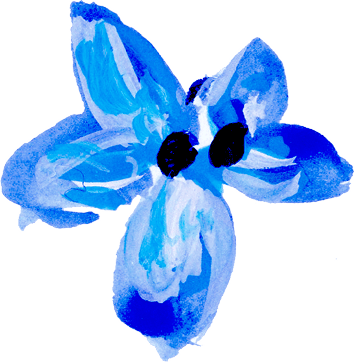 Blue flower