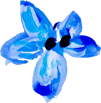 Blue flower
